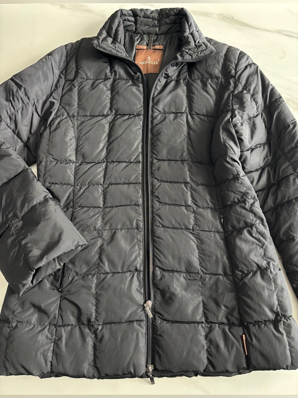 Moncler Women's Black Quilted Packable Down Puffer XS